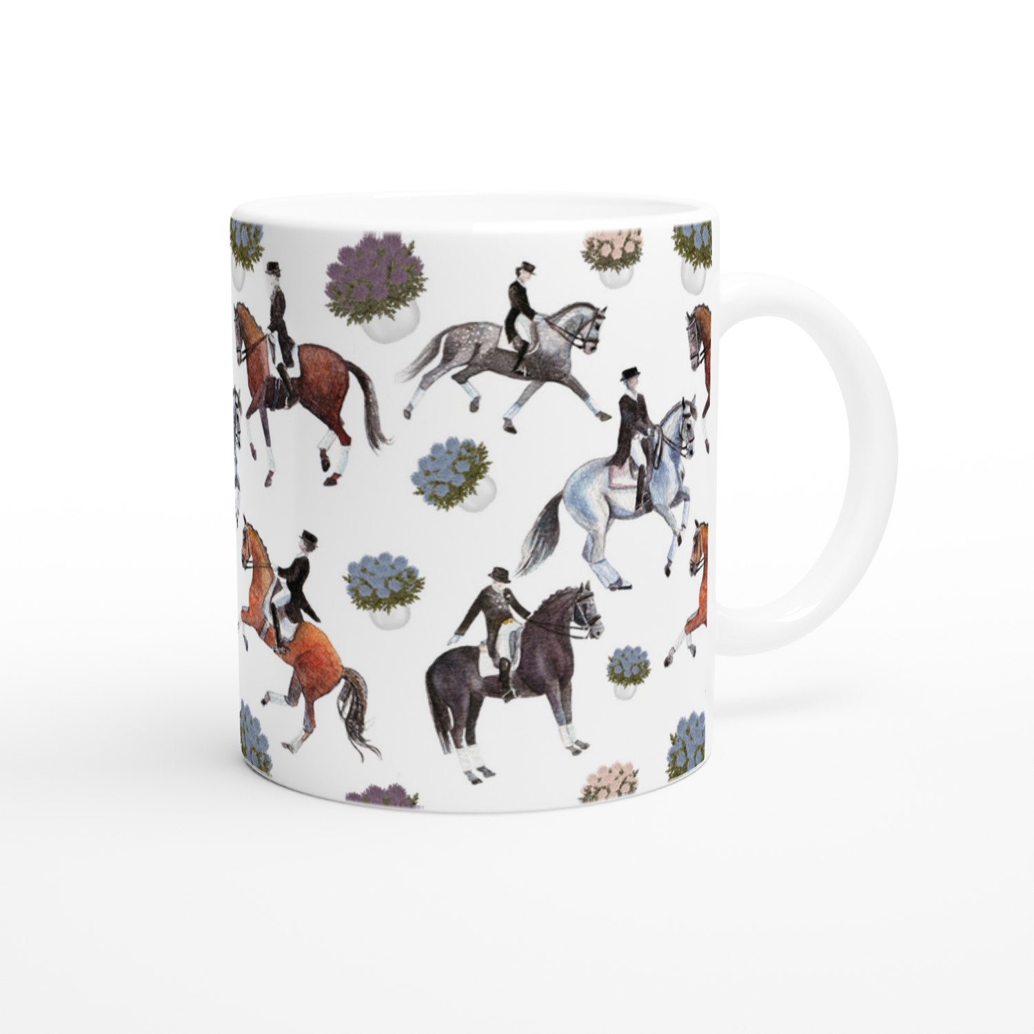 Dancing Dressage Horses Mug