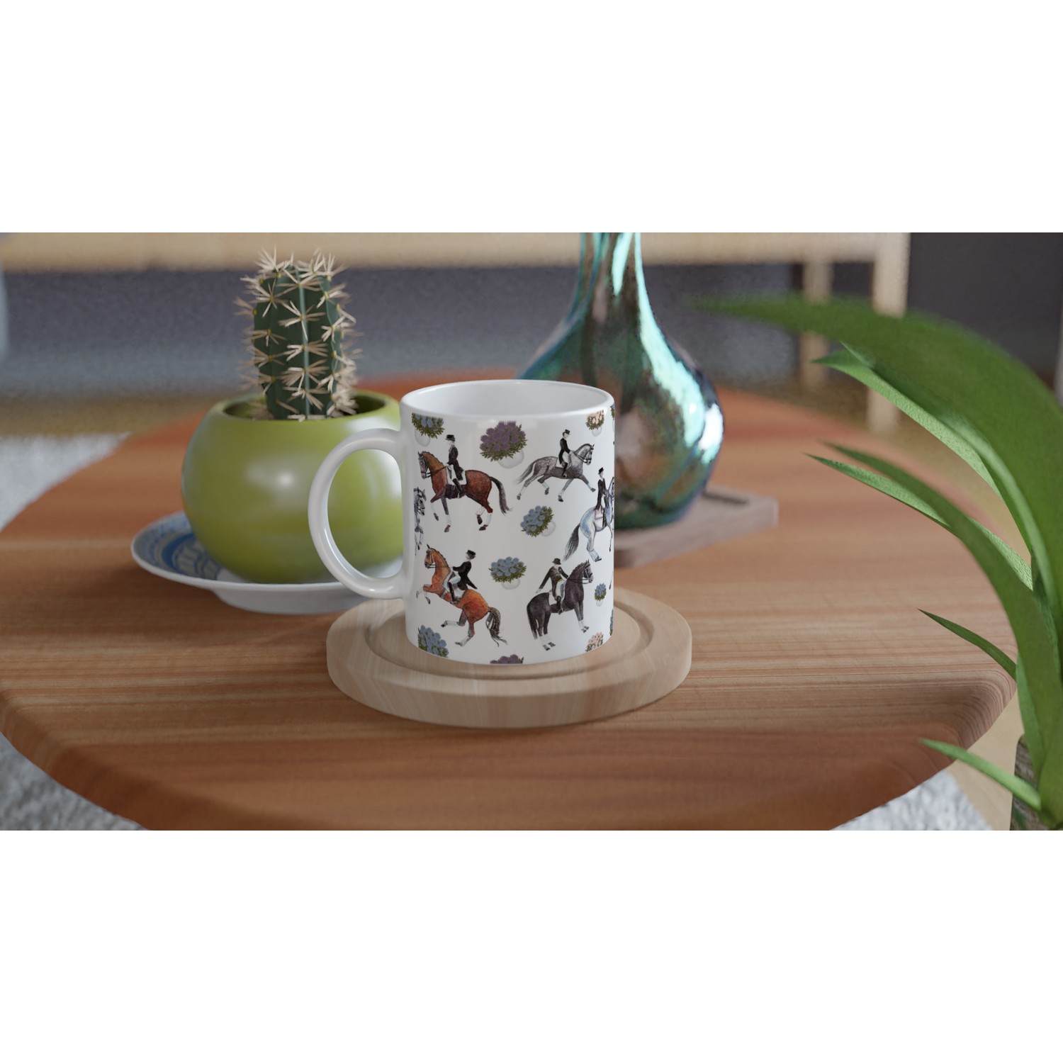 Dancing Dressage Horses Mug